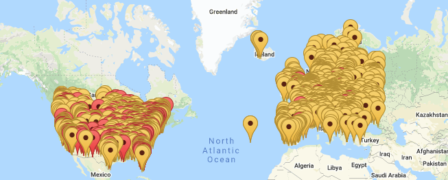 Map of Hacked Cameras 2018