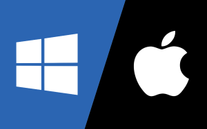 Windows Logo Apple Logo
